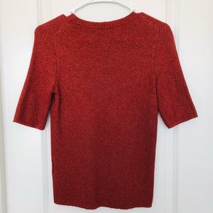 2/$15 MixMatch Madewell Red Gold Thread Stretch Top